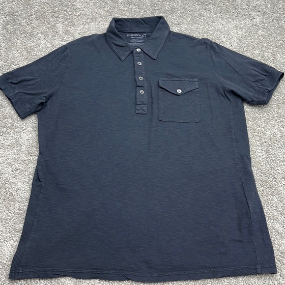 Crossley Black Light Cotton Knit Polo Shirt Men’s M ~ Made in Italy - Picture 1 of 8